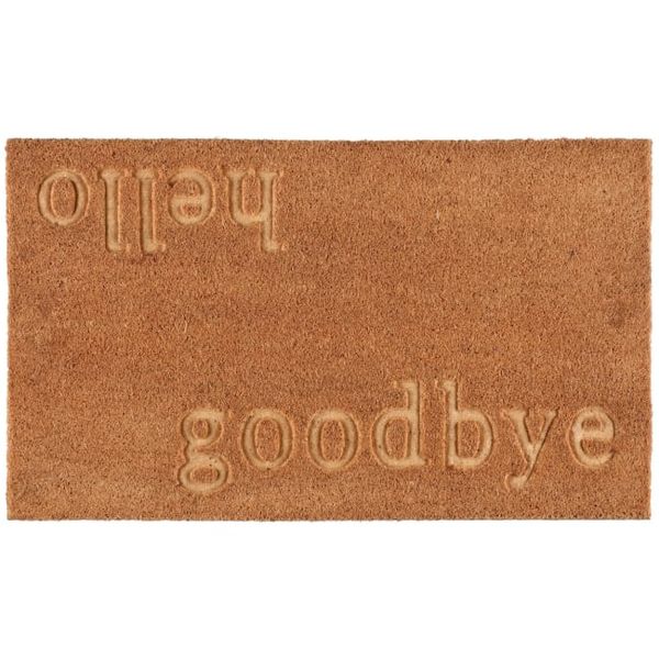 Dørmatte Hello-goodbye kokos 45x75 cm