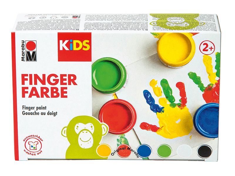 Marabu KIDS Finger Paint Set  6x100ml