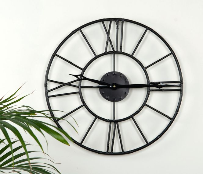 Hovedbilde Klokke Metal Black Ø50x4,5cm