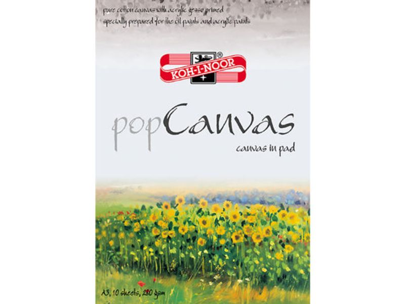 Koh-i-noor Pop Canvas A3  Lerretsblokk  10 ark